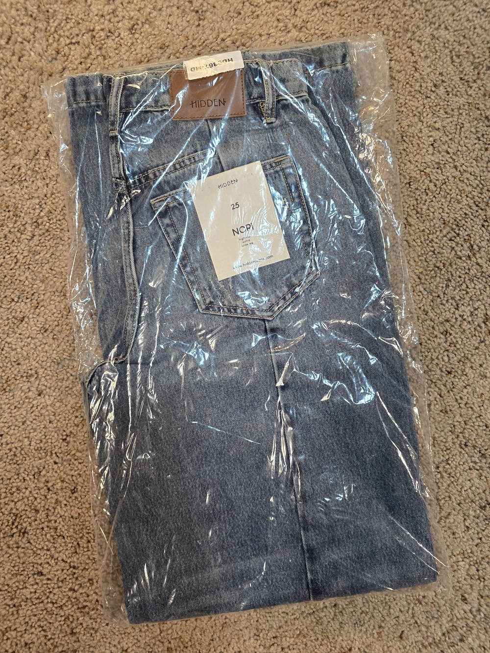 🔥 NWT Hidden Jeans Nori Wide Leg Front Seam Denim - Size 25 🔥 - Picture 15 of 15